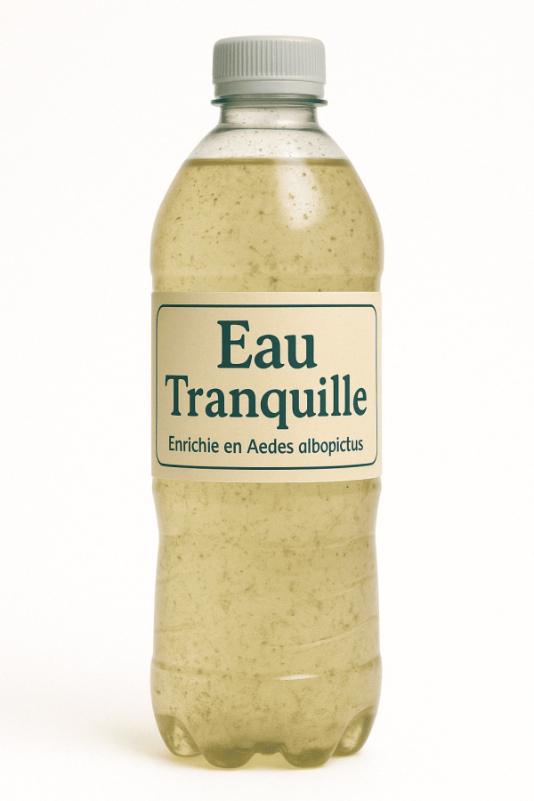 Eau Tranquille - Eau enrichie en Aedes albopictus